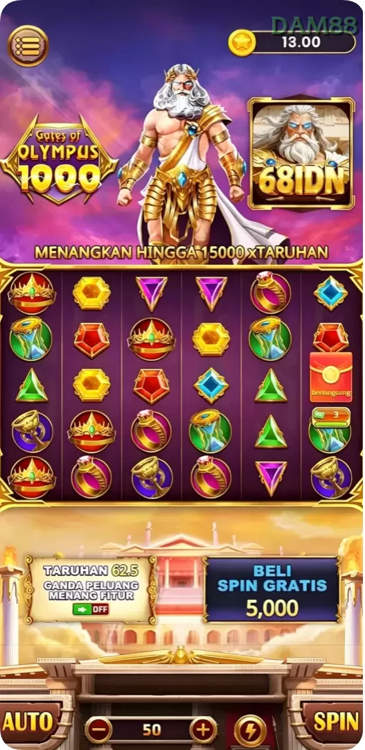 Cuplikan layar menu unduhan dam88 untuk perangkat Android
